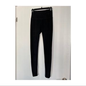 Suede black pants